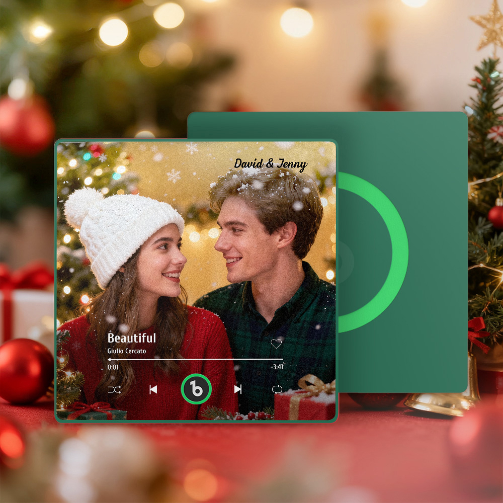 Christmas Gifts Custom Music Fridge Magnets Custom Photo Frames Fridge Magnets Music Wall Stickers Photo Stickers Song Magnets That Can Play Music for Your Loved Ones - MyPhotoKeychainUK