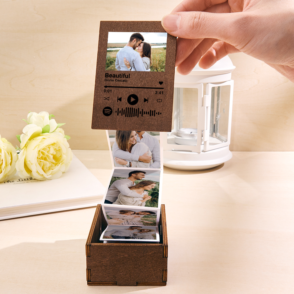 Custom Spotify Music Plaque with Photo Personalized Song Cover For Couples