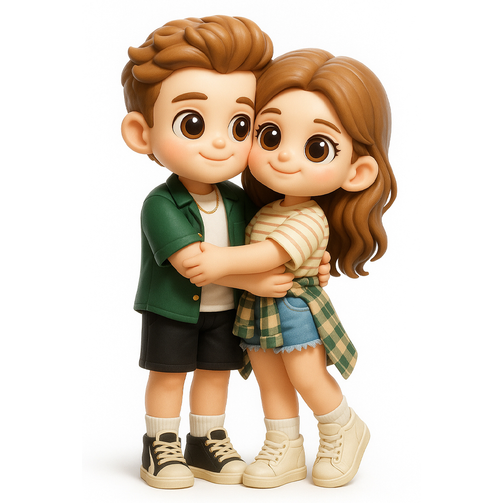 Custom 3D Action Figure from Your Photo Personalized Toy Figure Unique & Memorable Gift for Lovers, Boyfriends, Girlfriends - MyPhotoKeychainUK