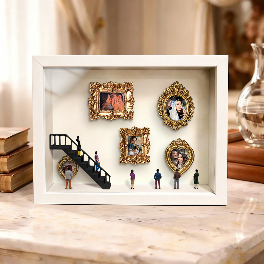 Custom Mini Museum of Us Frame Custom Photo Couples Gift for Her Valentine's Day Gifts - MyPhotoKeychainUK