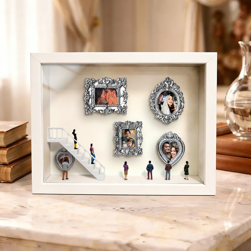 Custom Mini Museum of Us Frame Custom Photo Couples Gift for Her Valentine's Day Gifts - MyPhotoKeychainUK