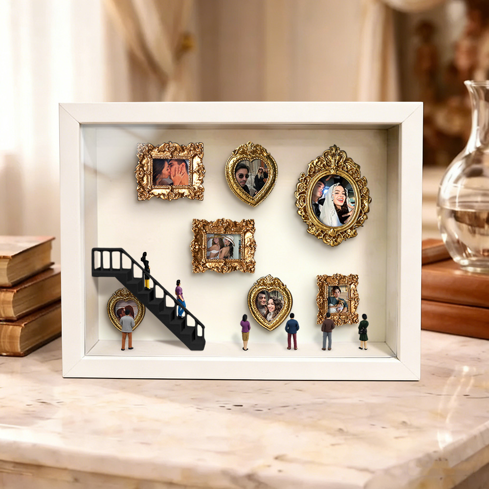 Custom Mini Museum of Us Frame Custom Photo Couples Gift for Her Valentine's Day Gifts - MyPhotoKeychainUK