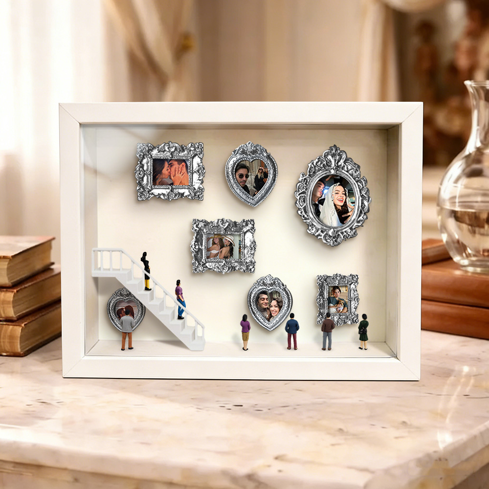 Custom Mini Museum of Us Frame Custom Photo Couples Gift for Her Valentine's Day Gifts - MyPhotoKeychainUK