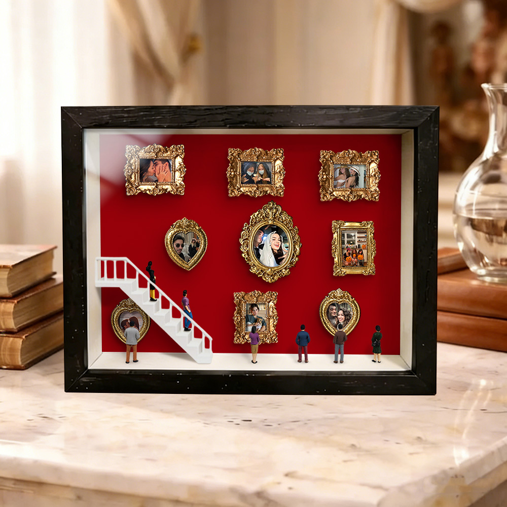 Custom Mini Museum of Us Frame Custom Photo Couples Gift for Her Valentine's Day Gifts - MyPhotoKeychainUK