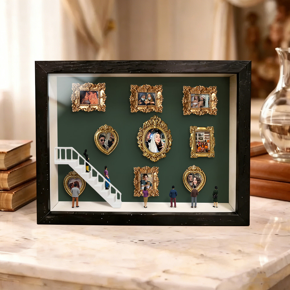 Custom Mini Museum of Us Frame Custom Photo Couples Gift for Her Valentine's Day Gifts - MyPhotoKeychainUK