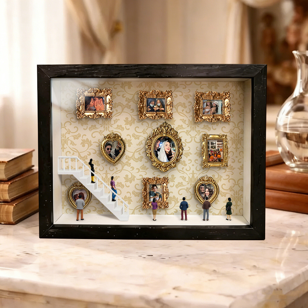 Custom Mini Museum of Us Frame Custom Photo Couples Gift for Her Valentine's Day Gifts - MyPhotoKeychainUK