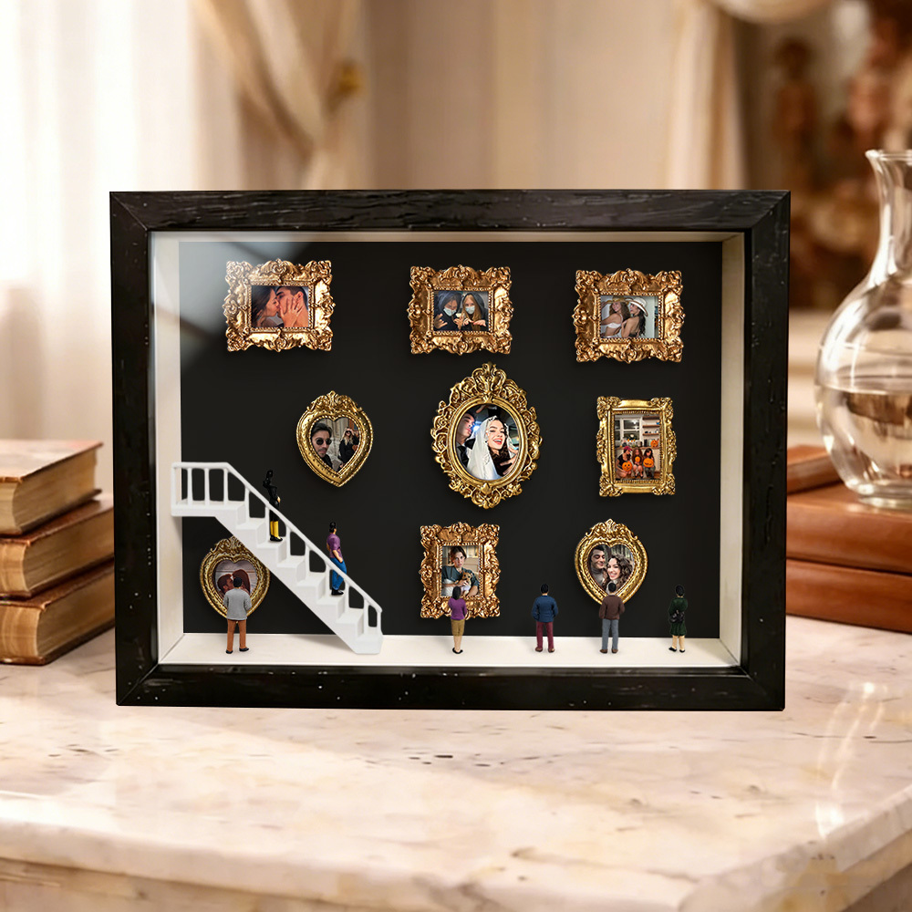 Custom Mini Museum of Us Frame Custom Photo Couples Gift for Her Valentine's Day Gifts - MyPhotoKeychainUK