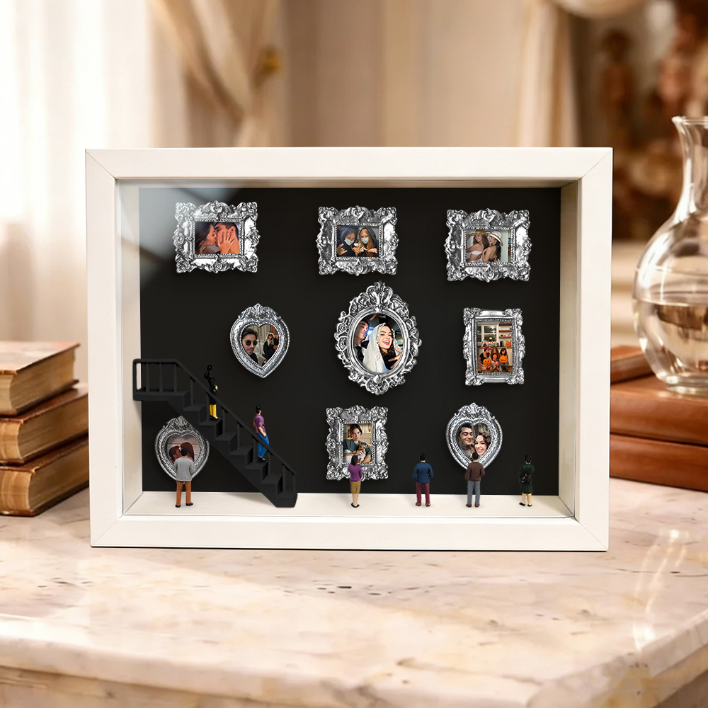 Custom Mini Museum of Us Frame Custom Photo Couples Gift for Her Valentine's Day Gifts - MyPhotoKeychainUK