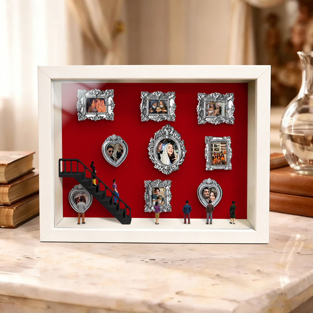 Custom Mini Museum of Us Frame Custom Photo Couples Gift for Her Valentine's Day Gifts - MyPhotoKeychainUK