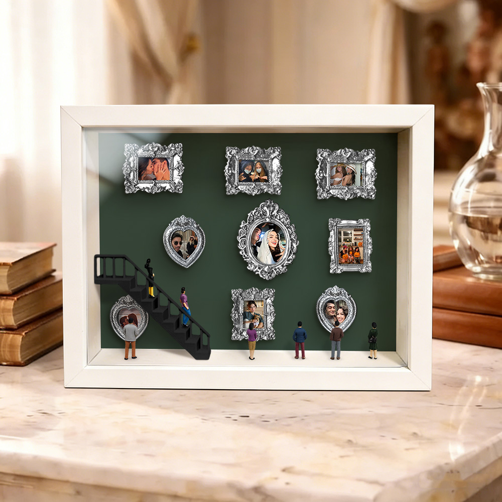 Custom Mini Museum of Us Frame Custom Photo Couples Gift for Her Valentine's Day Gifts - MyPhotoKeychainUK