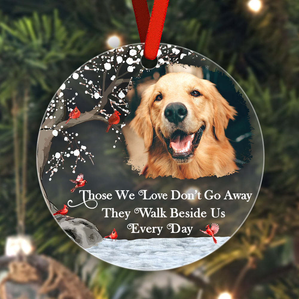 Personalized Memorial Ornament with Photo Christmas Ornament Memorial Gift for Family or Friends -