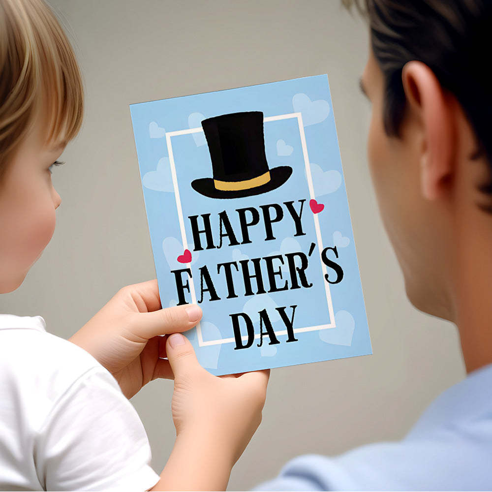 Funny Greeting Card for Papa Father's Day Card Gifts Card for Dad - PhotoKeychain