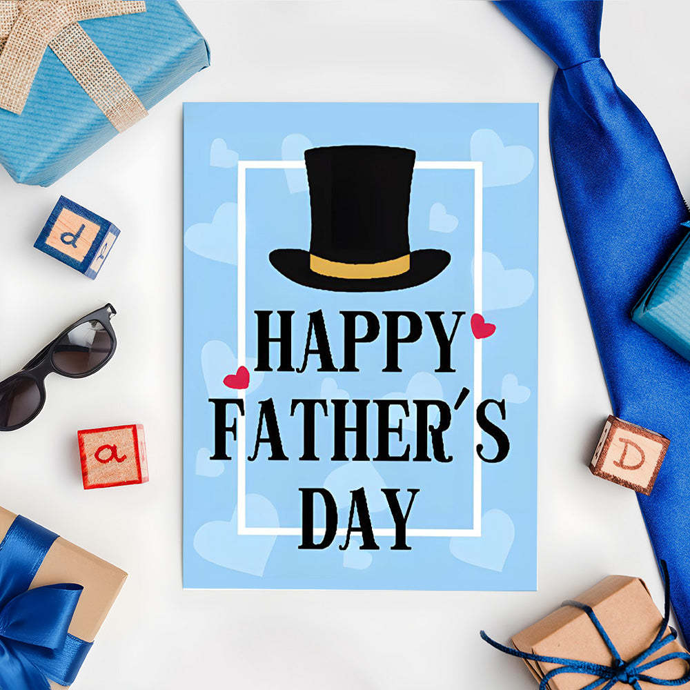 Funny Greeting Card for Papa Father's Day Card Gifts Card for Dad - PhotoKeychain