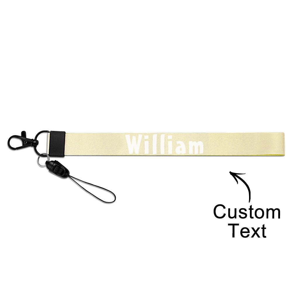 Personalized Text Bag Strap Fashion Belt keychain Decor For Him - PhotoKeychain