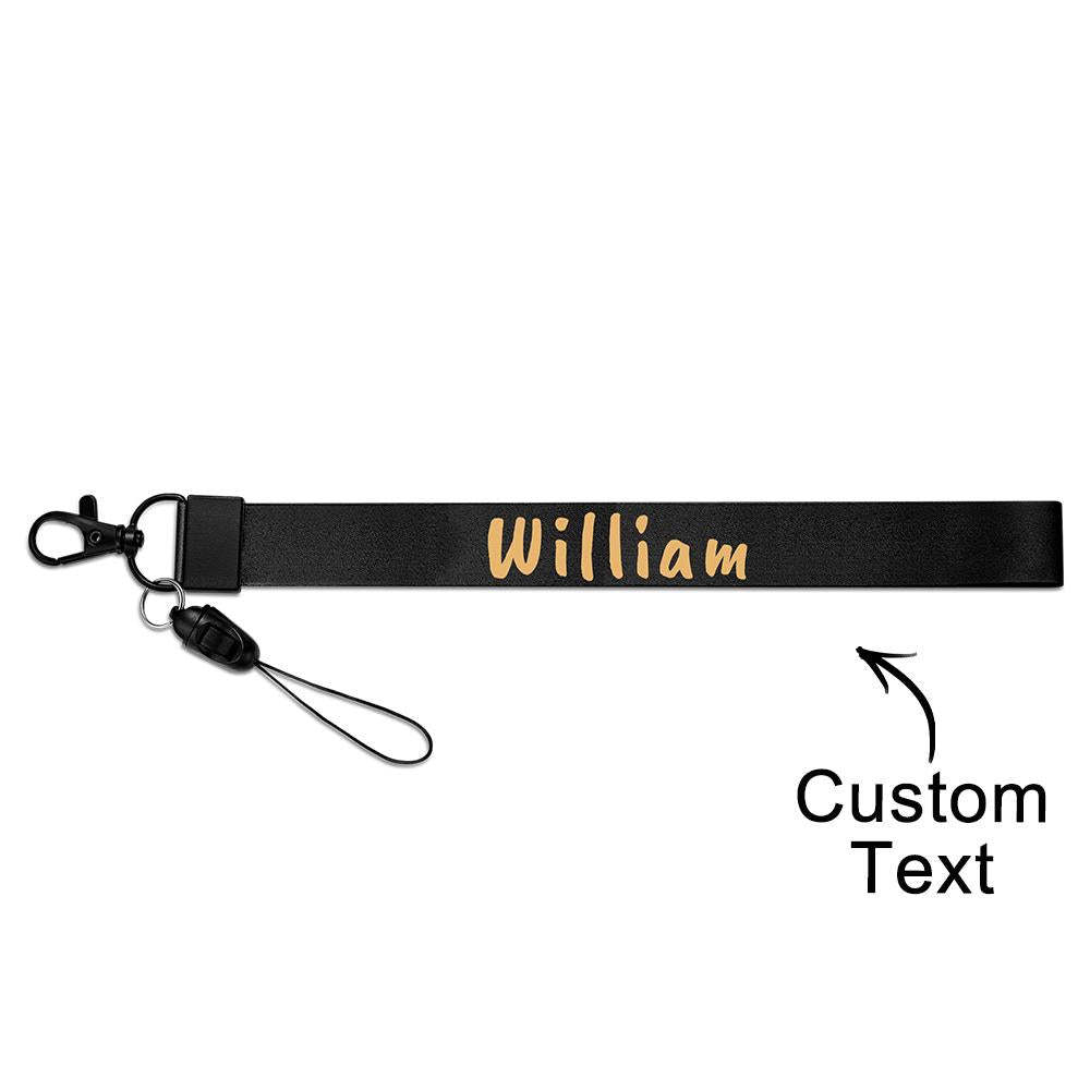 Personalized Text Bag Strap Fashion Belt keychain Decor For Him - PhotoKeychain