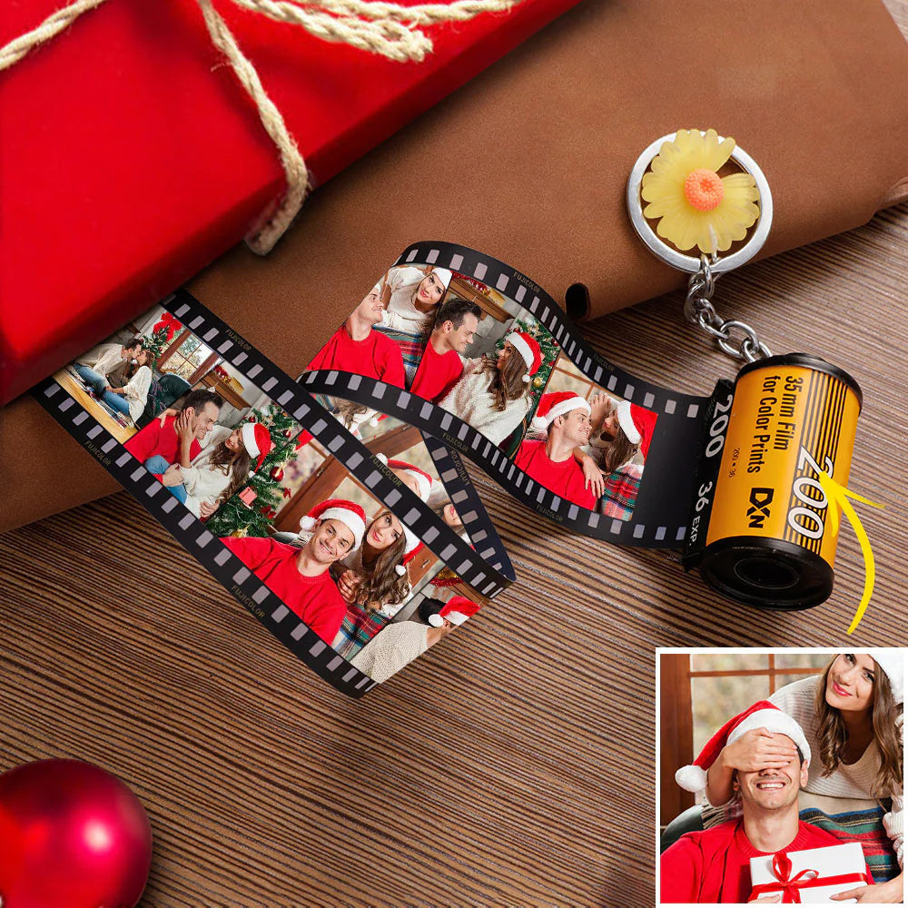 Camera Roll Key Chain Personal Film Roll Keychain Photo Keyring Custom Keychain Film Strip Keychain Gifts For Lover
