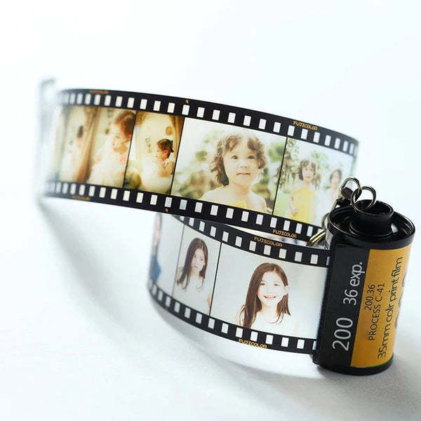 Camera Roll Key Chain Personal Film Roll Keychain Custom Photo Keyring Romantic Customized Gifts Your Vintage Love Keychain