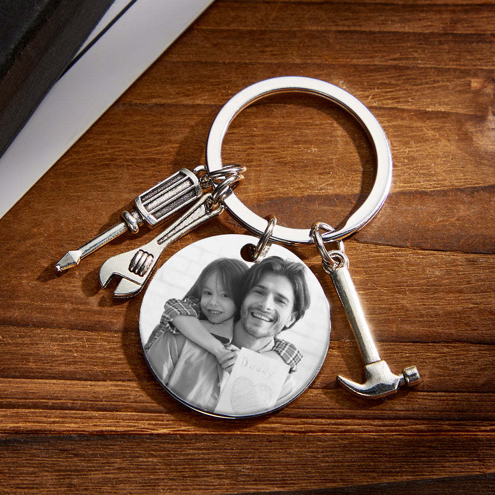 Engraved Keychain Custom Photo Repair Tool Set Charm Father's Day Gifts - PhotoKeychain