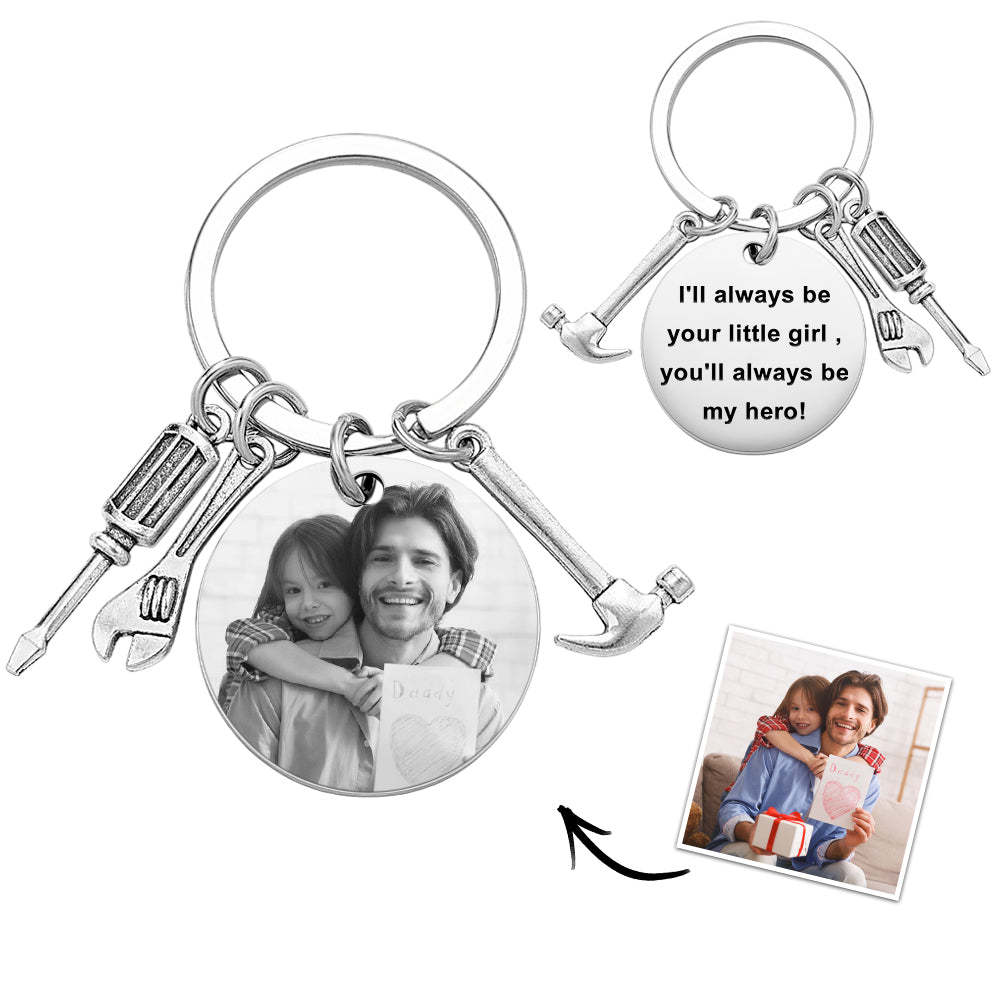 Engraved Keychain Custom Photo Repair Tool Set Charm Father's Day Gifts - PhotoKeychain