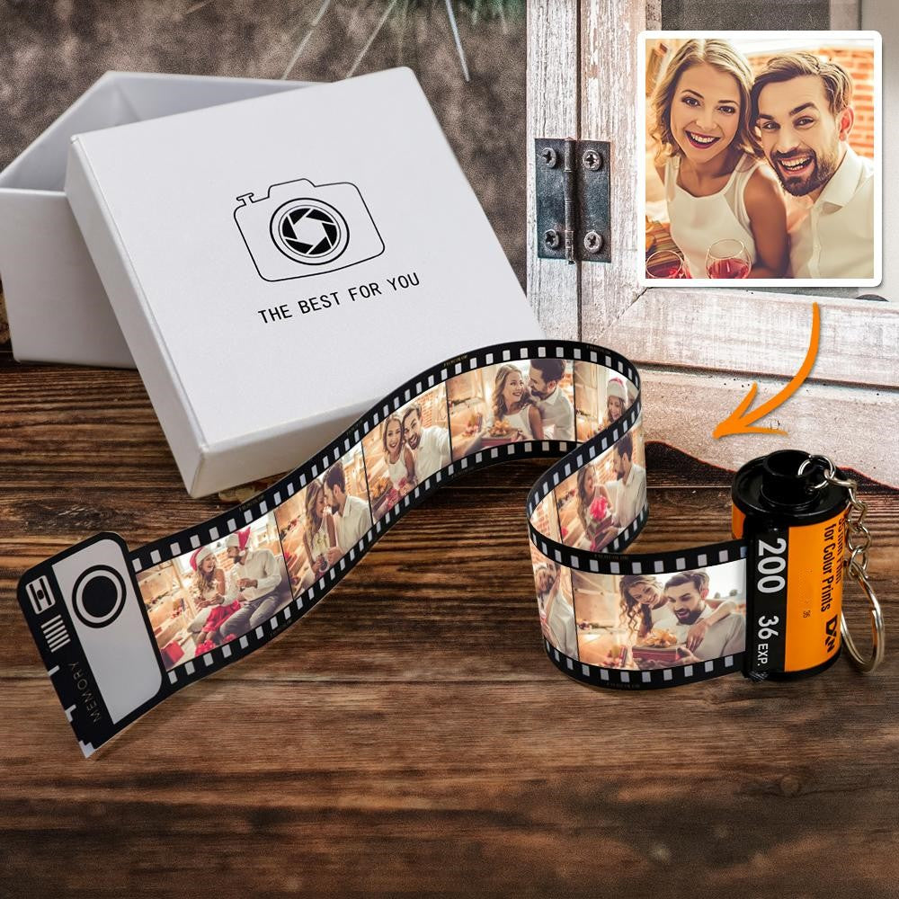 Camera Roll Key Chain Personal Film Roll Keychain Photo Keyring Custom Keychain Film Strip Keychain Gifts For Lover