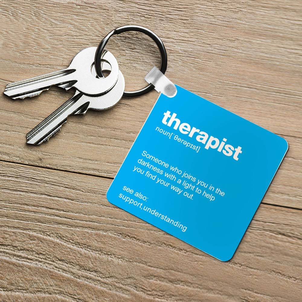 Therapist Keychain Love Gifts for Him - PhotoKeychain