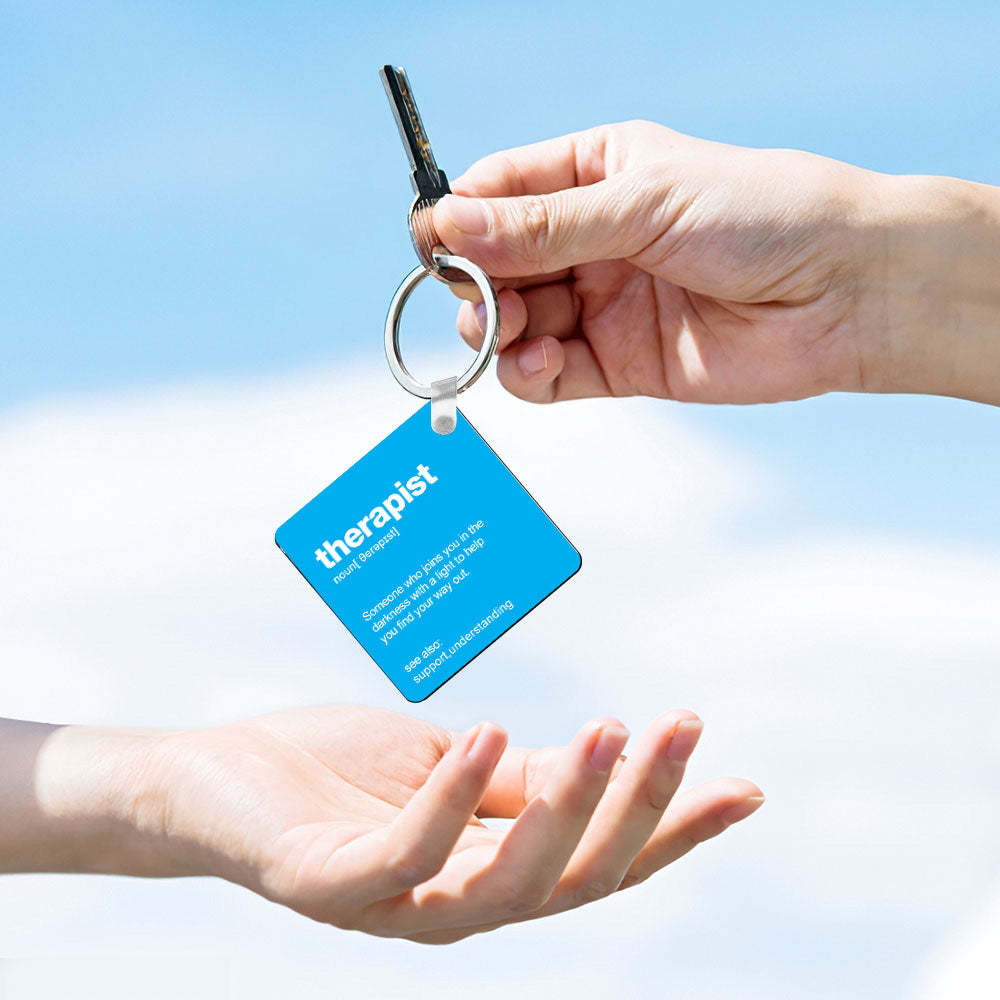 Therapist Keychain Love Gifts for Him - PhotoKeychain