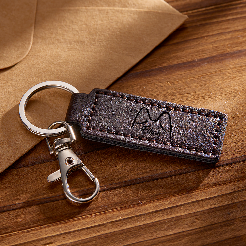 Custom Name Keychain Personalized Pet Keychain Custom Keychain For Pet Lovers - PhotoKeychain