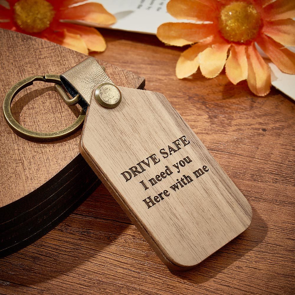 Personalized Photo Keychain Magnetic Engraved Keychain Valentine's Day Gifts for Him - PhotoKeychain