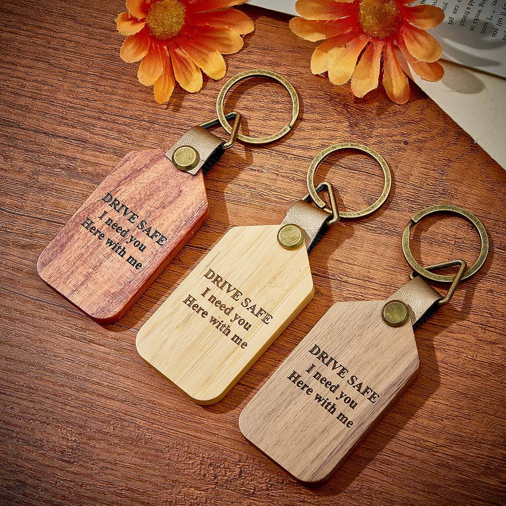 Personalized Photo Keychain Magnetic Engraved Keychain Valentine's Day Gifts for Him - PhotoKeychain