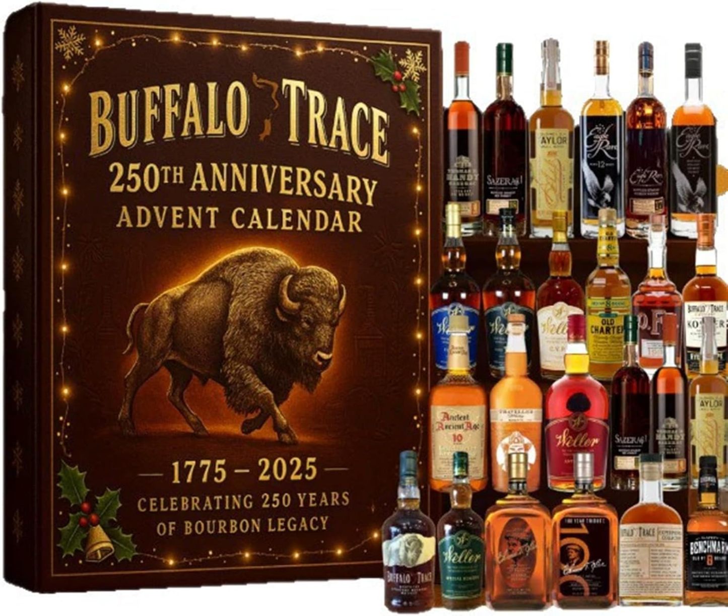 Whiskey Advent Calendar 2025 24 Days Christmas Count-down Calendar with 24 Premium Whiskey Pendants Perfect Christmas and Holiday Gift for Husband Dad Boyfriend Him - MyPhotoKeychainUK