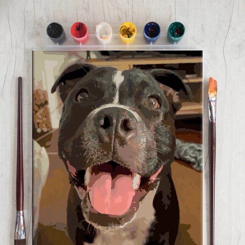 Christmas Gift Custom Paint by Numbers Kit Personalized DIY Painting Set Turn Your Photo into Personalized Artwork - MyPhotoKeychainUK