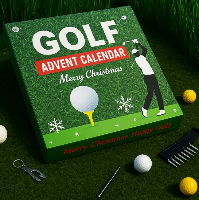 Golf Advent Calendar Christmas Gift 2025 For Golf Fans Christmas Countdown Calendar Golf Tool for Men Adults - MyPhotoKeychainUK