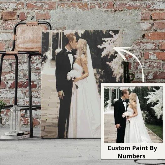 Christmas Gift Custom Paint by Numbers Kit Personalized DIY Painting Set Turn Your Photo into Personalized Artwork - MyPhotoKeychainUK