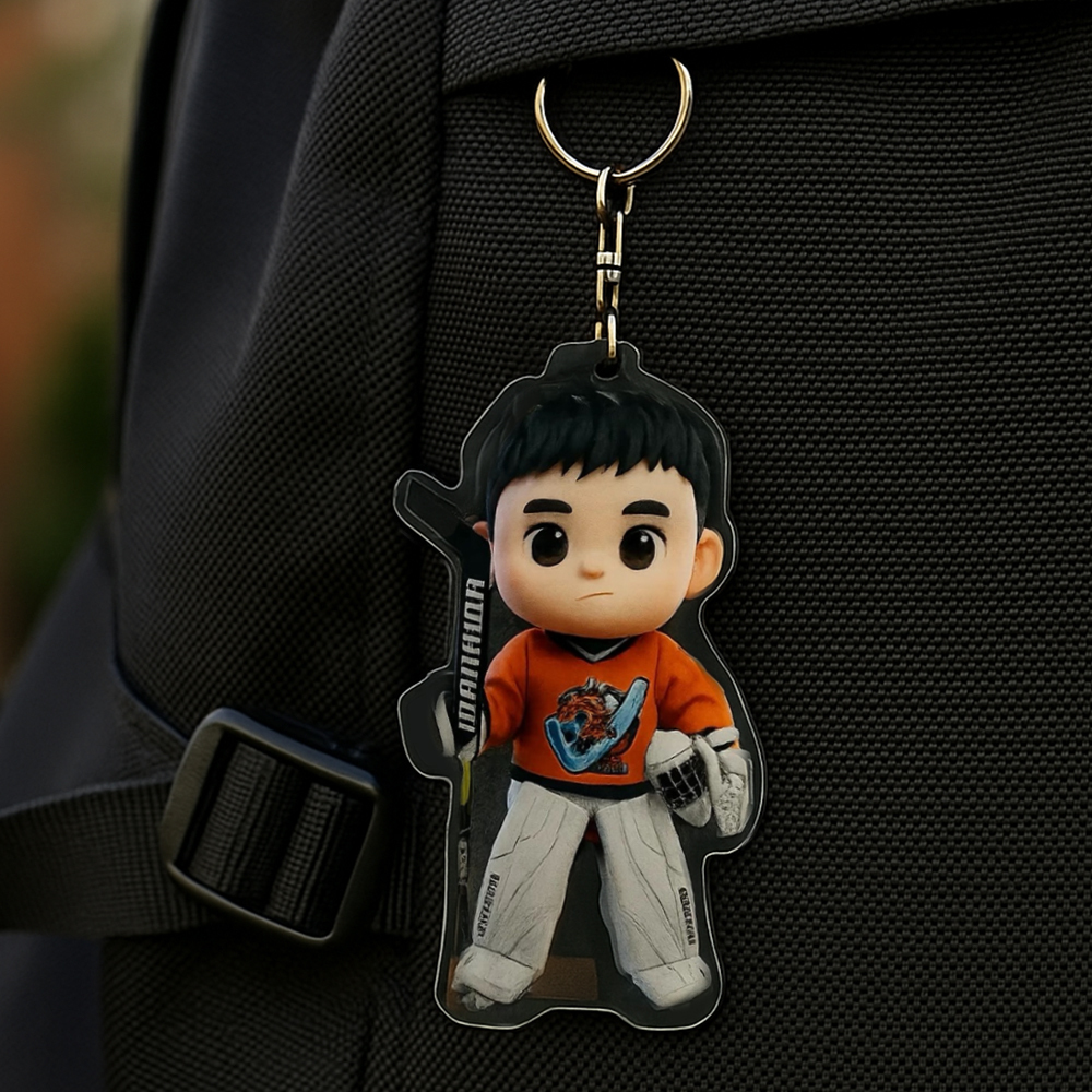 Personalized Acrylic Cartoon Keychain Custom Figure Keychain Photo Bag Charm Unique Keepsake Gift For Boyfriend Anniversary Birthday Valentine's Day Gifts - CustomPhotoKeychainAU