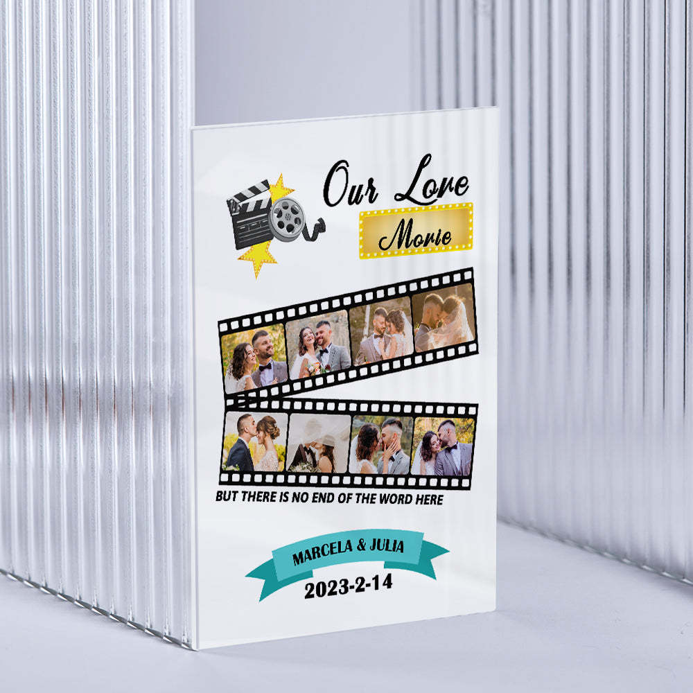 Custom Roll Photo Keychain Personalized Plaque Gift For Her - customphotokeychain