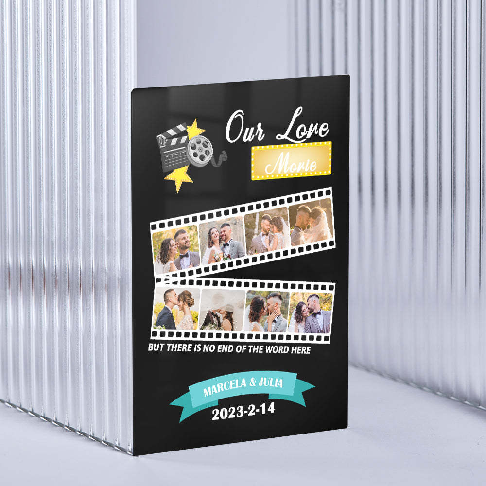 Custom Roll Photo Keychain Personalized Plaque Gift For Her - customphotokeychain