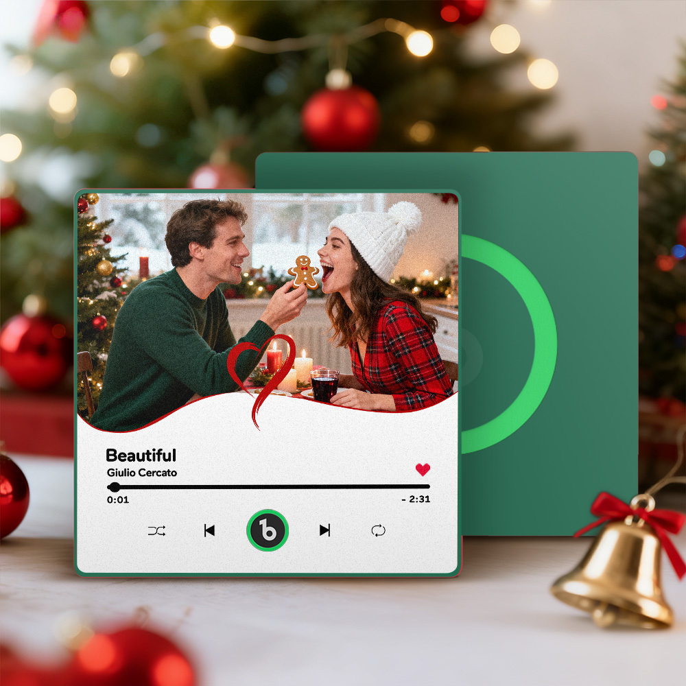 Christmas Gifts Custom Music Fridge Magnets Colorful Frame Album Fridge Magnet Can Play Songs Gift for Her - CustomPhotoKeychainAU