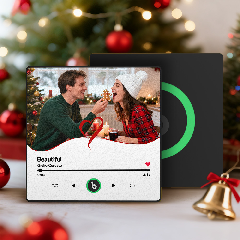 Christmas Gifts Custom Music Fridge Magnets Colorful Frame Album Fridge Magnet Can Play Songs Gift for Her - CustomPhotoKeychainAU