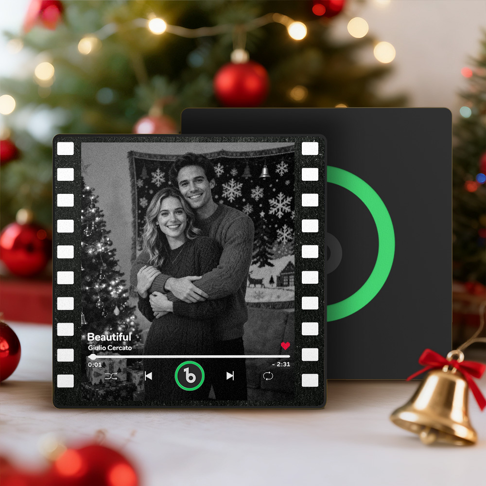 Christmas Gifts Custom Music Fridge Magnets Colorful Frame Album Fridge Magnet Can Play Songs Gift for Her - CustomPhotoKeychainAU