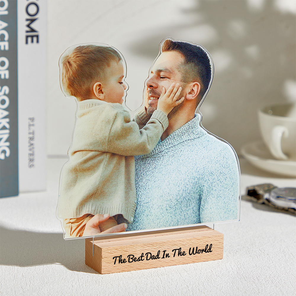 Custom Photo Statuette, Gifts for Dad, Photo Gifts, Anniversary Gift for Him, Her, Acrylic Photo Cutouts - CustomPhotoKeychainAU