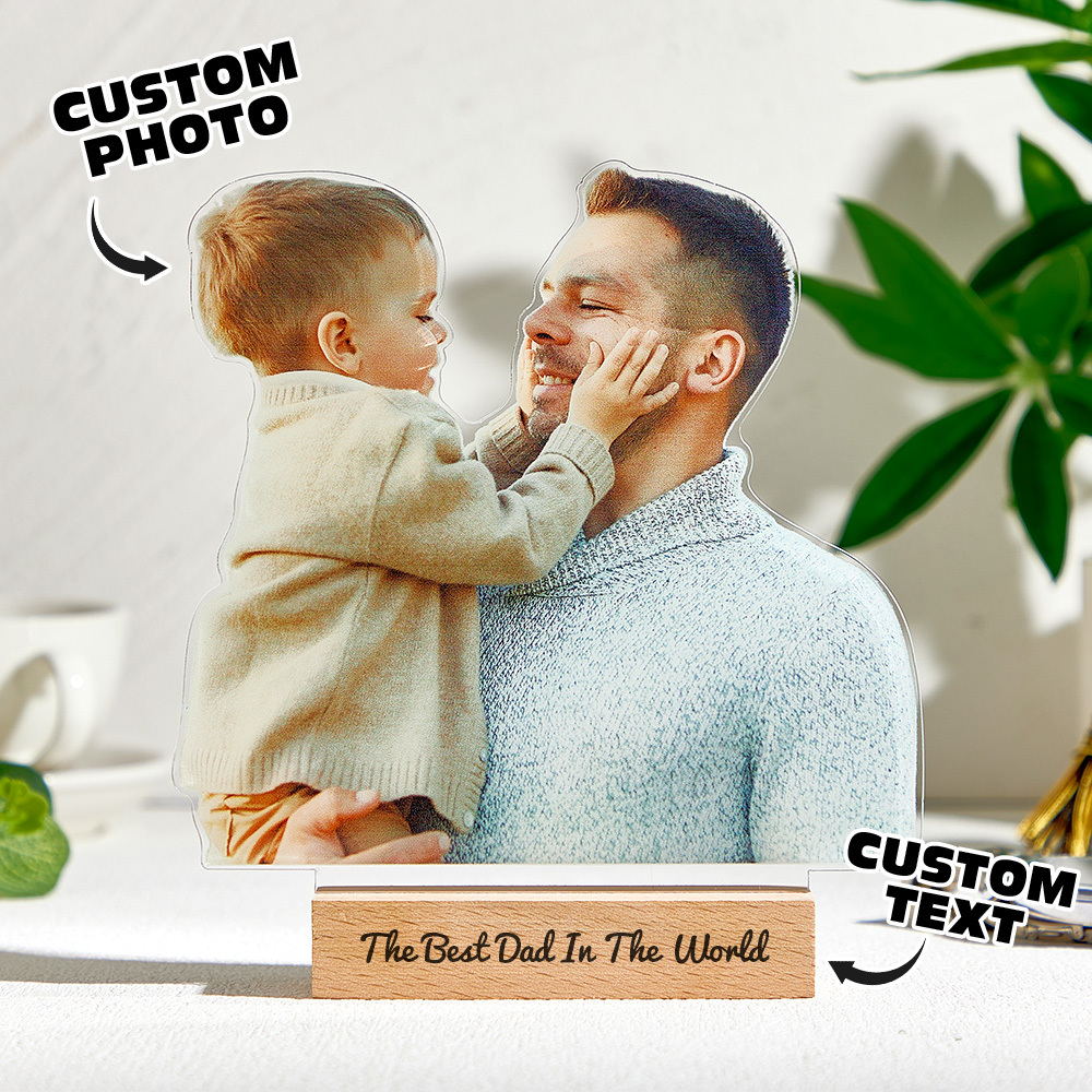 Custom Photo Statuette, Gifts for Dad, Photo Gifts, Anniversary Gift for Him, Her, Acrylic Photo Cutouts - CustomPhotoKeychainAU