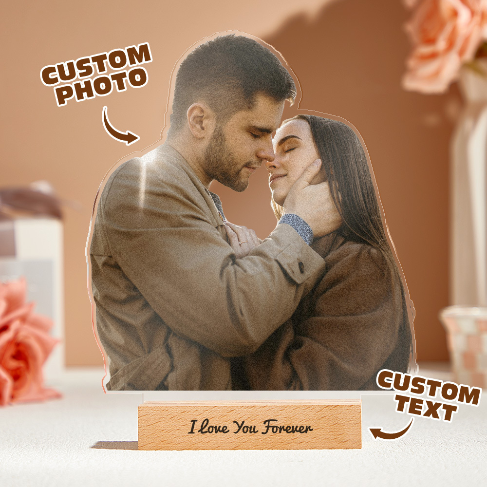 Custom Photo Statuette, Gifts for Dad, Photo Gifts, Anniversary Gift for Him, Her, Acrylic Photo Cutouts - CustomPhotoKeychainAU