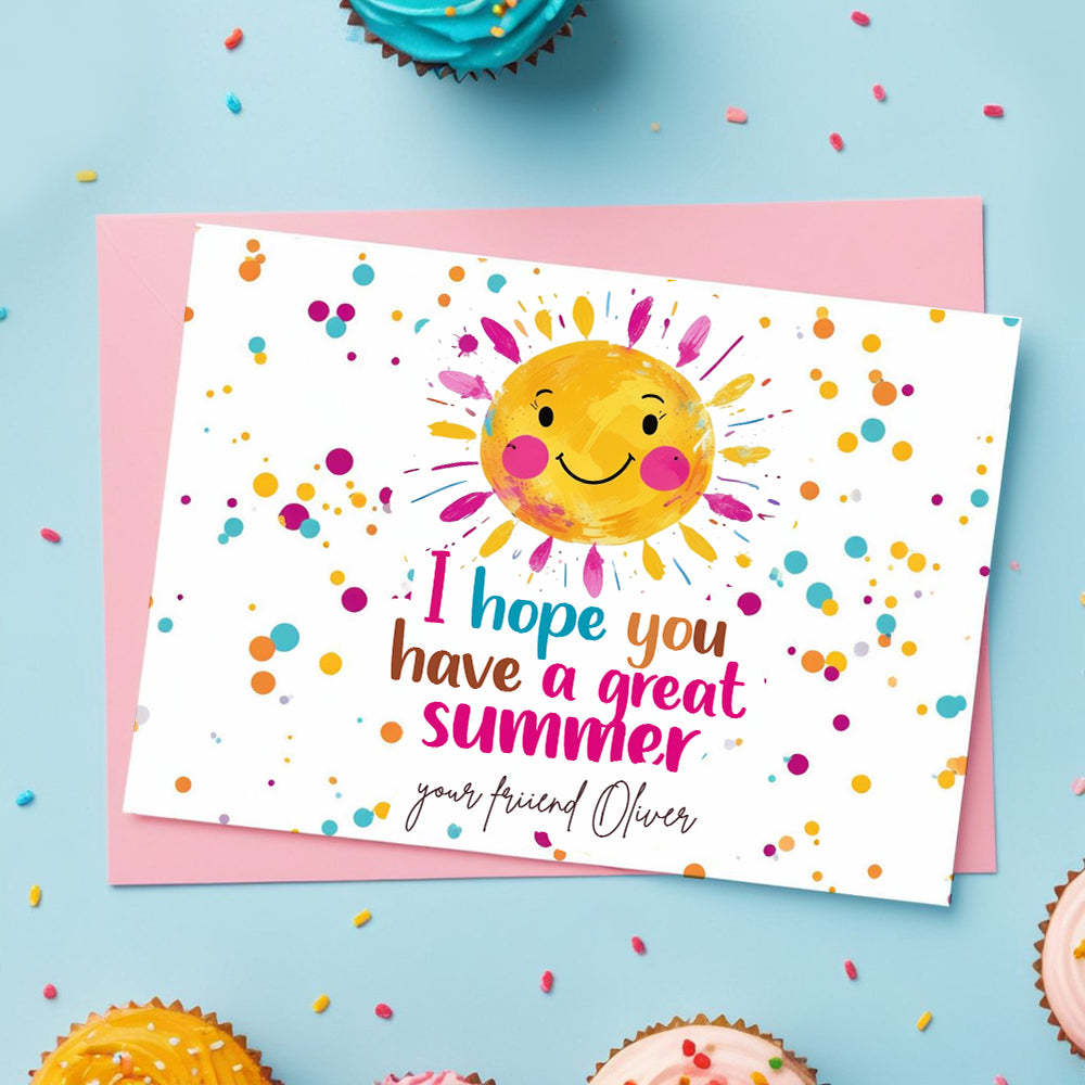 Teacher Appreciation Gifts Ice Cream Card Student End Of School Year Gift - customphotokeychain