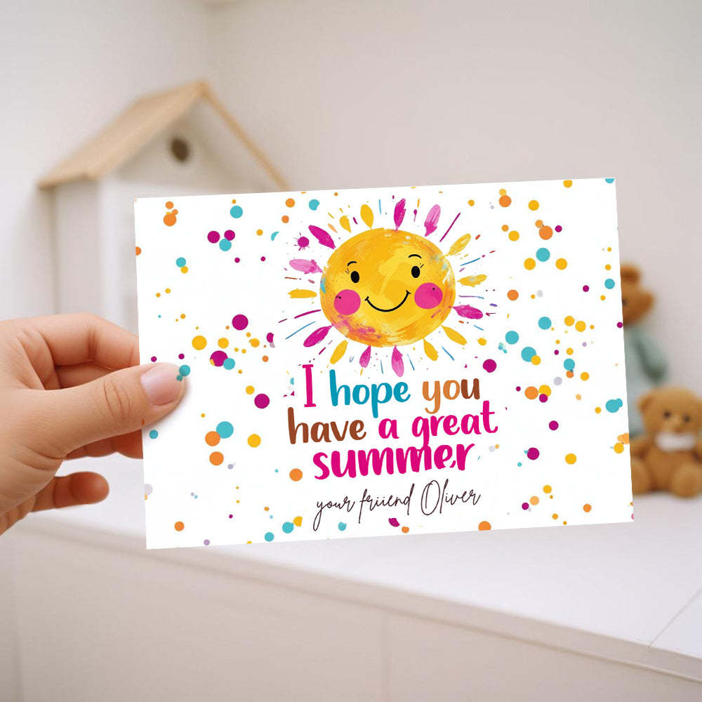 Teacher Appreciation Gifts Ice Cream Card Student End Of School Year Gift - customphotokeychain