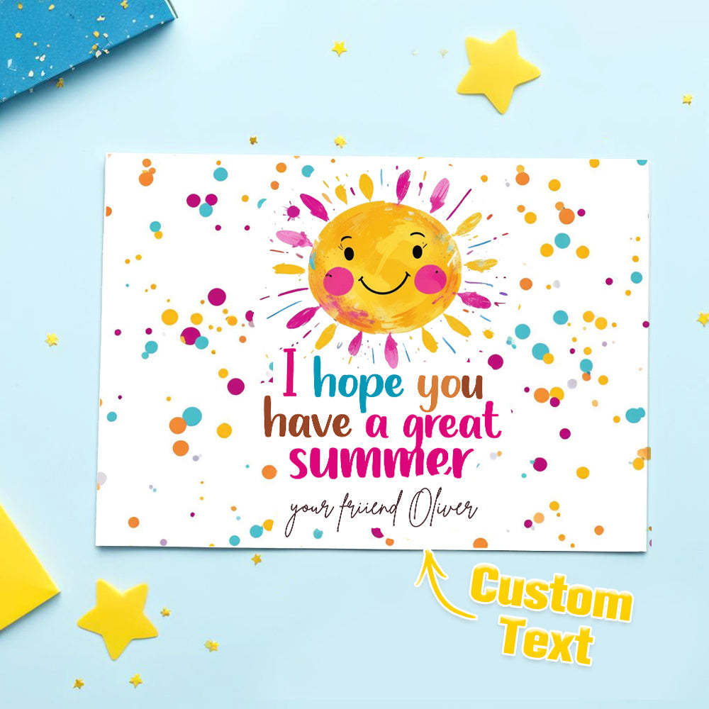 Teacher Appreciation Gifts Ice Cream Card Student End Of School Year Gift - customphotokeychain