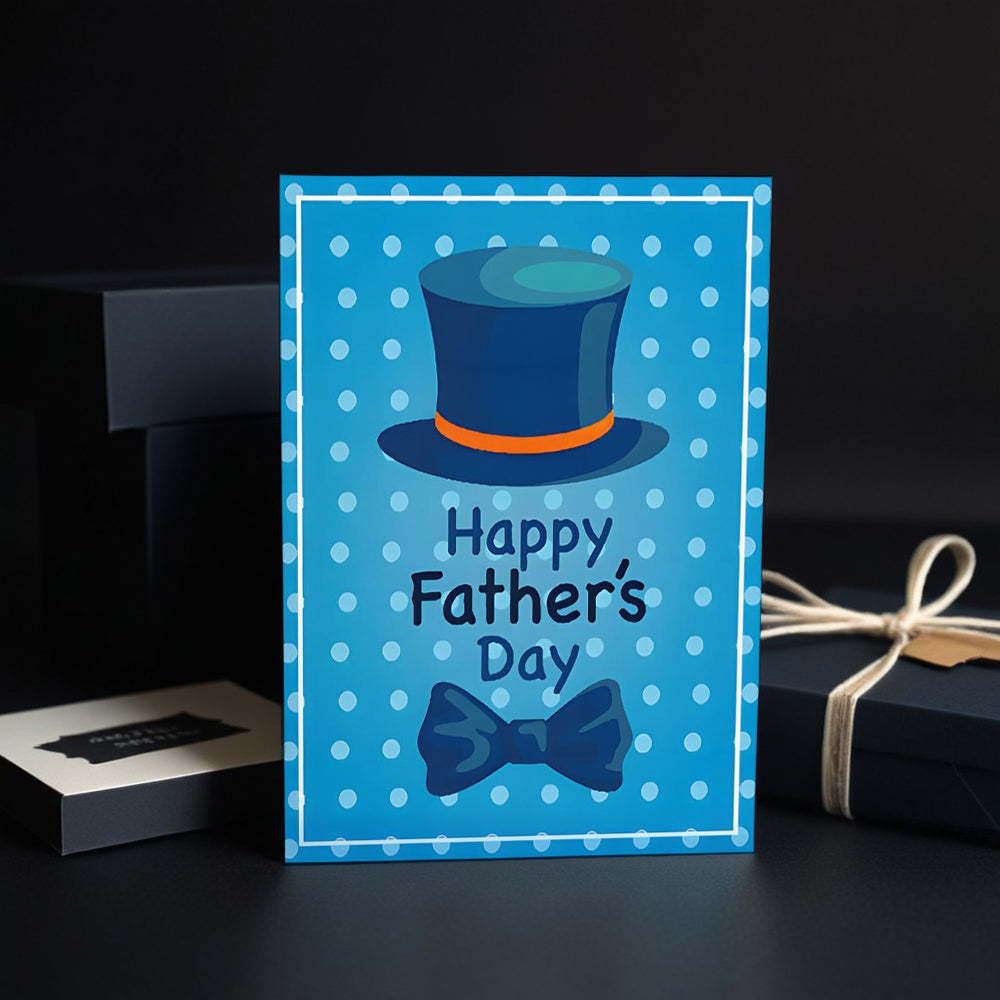 Father's Day Card for Husband Father's Day Greeting Card - customphotokeychain