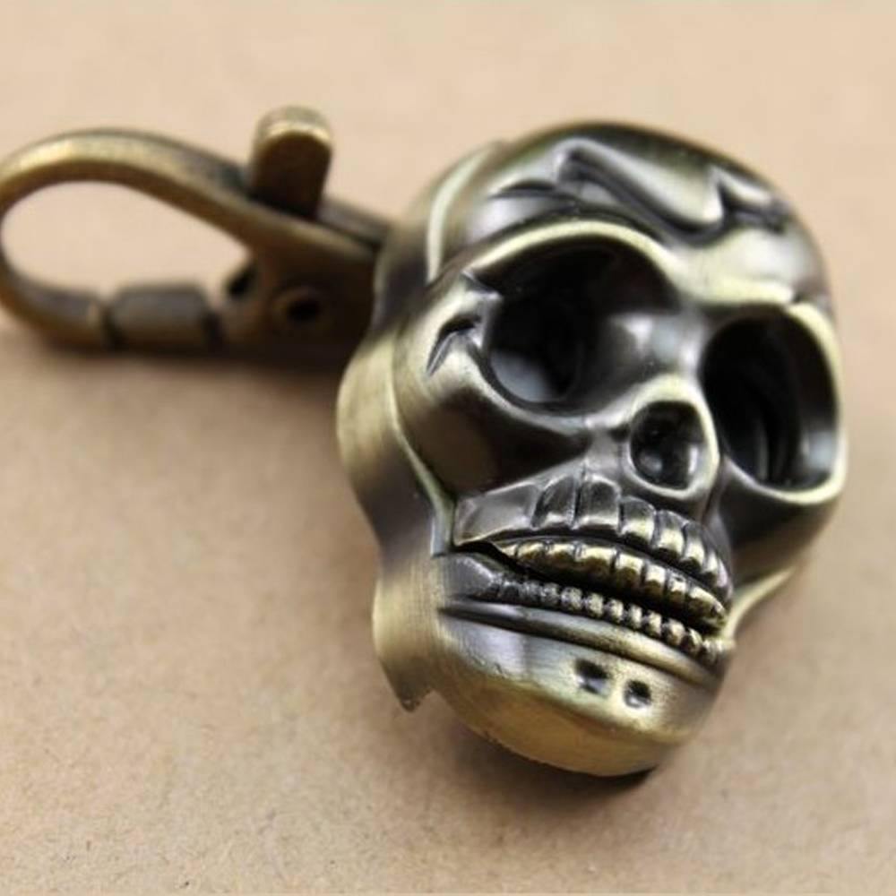 Keychain Watch Vintage Quartz Skeleton Bronze Unique Gift - myphotokeyringau
