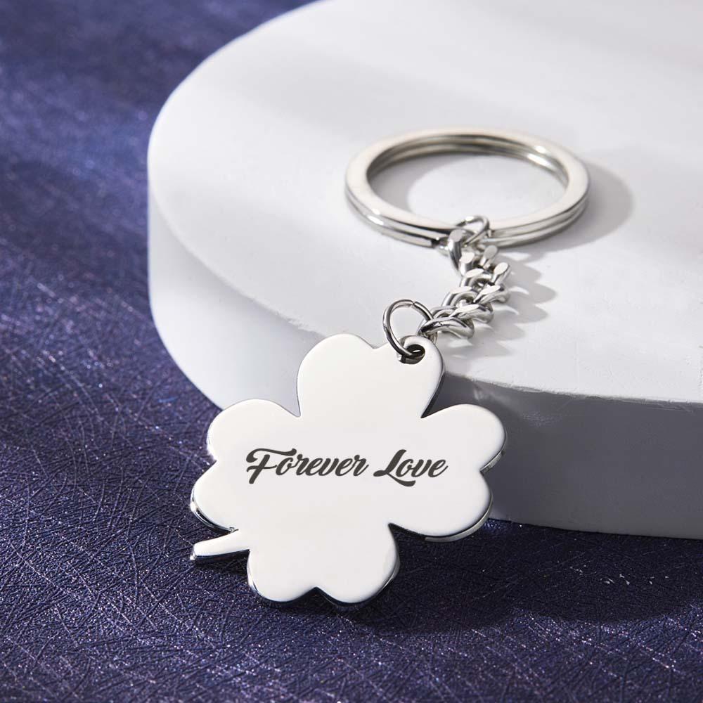 Custom Music Keychain Scannable Spotify Code Song Shamrock Keychain Gifts - Myphotowallet