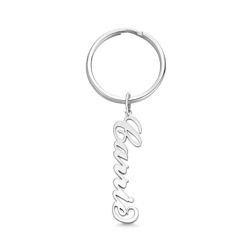 Custom Name Keychain Silver Best Gift - myphotokeyringau