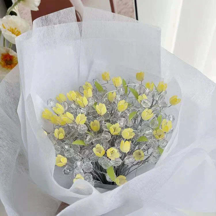 Tulip DIY Bouquet Light Luminous Gift for Her Romantic Gift - customphotokeychain